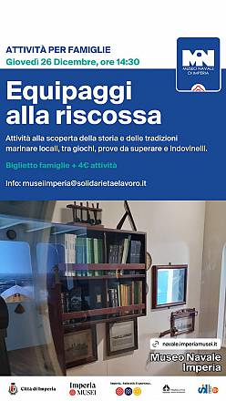 Equipaggi alla riscossa al museo navale di imperia